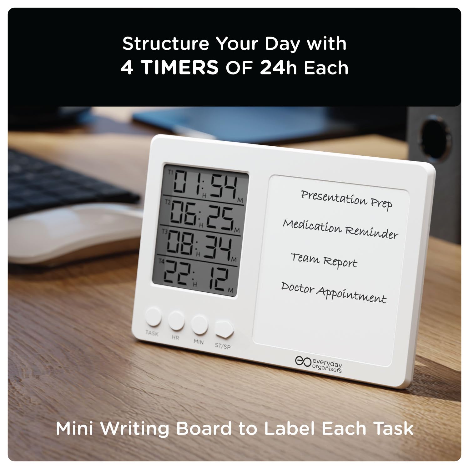 EO Time Board Pomodoro Timer with Mini Whiteboard with Custom Logo Branding-6