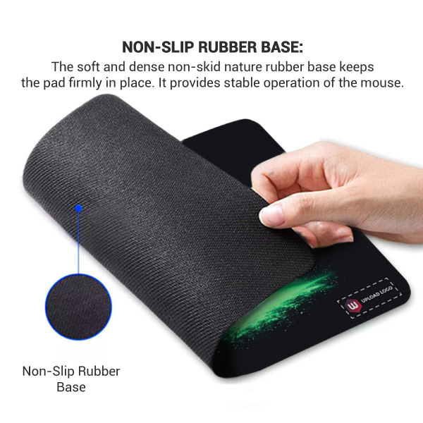Text Printed Mouse Pad with Customized Logo-5