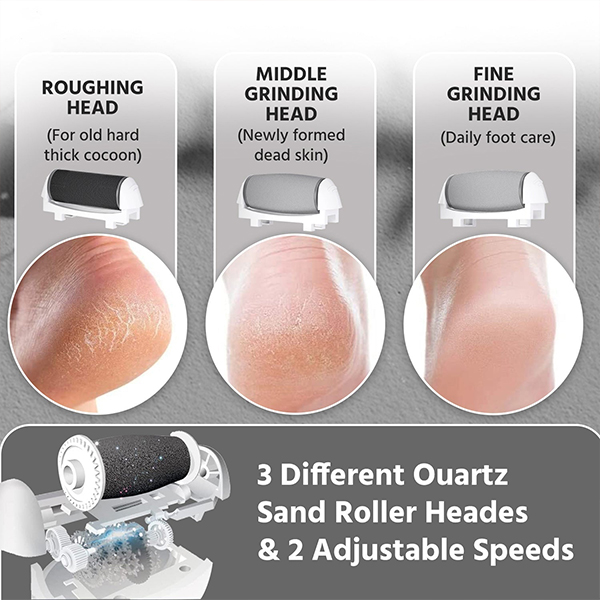 Lifelong LLPCW208 Callus Remover Foot Scrubber (Grey)-3