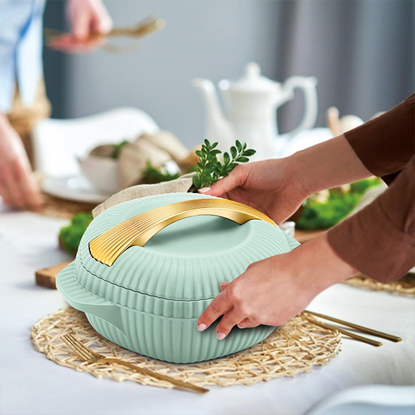 MILTON Oyster Jr. Gift Set PU Insulated Casserole- Set of 3 (500 ml, 1000 ml, 1500 ml) - Light Green-1