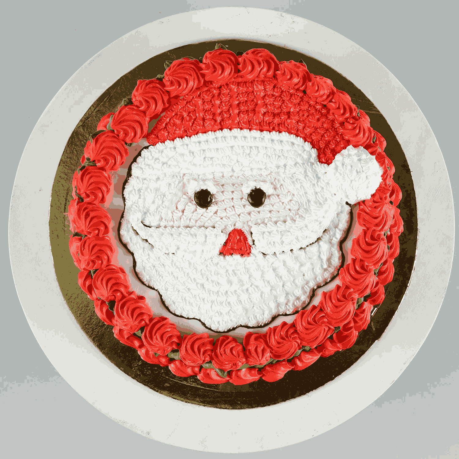 Santa Black Forest Christmas Cake 1kg-1