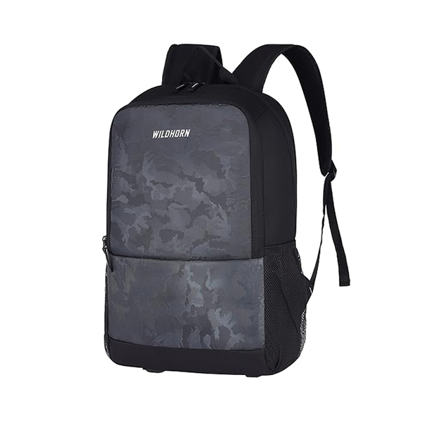 WILDHORN Bahrain Laptop Backpack (Grey & Black )-4