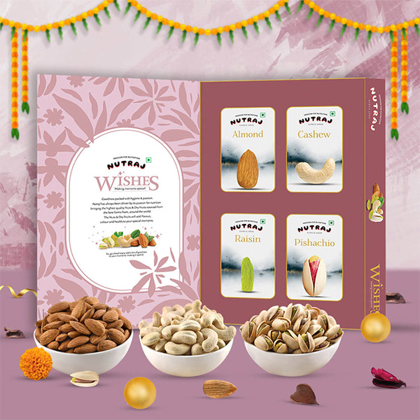 Nutraj Wishes Classic Fusion Diwali Gift Box 800g-0