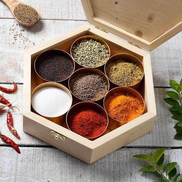 Personalized Wooden Spice Box for Mom-1