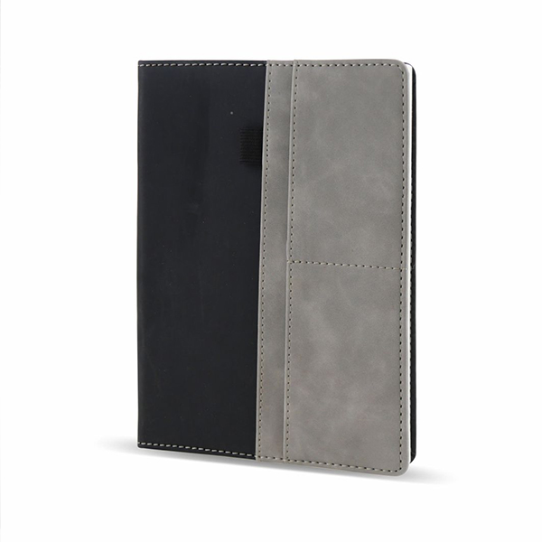 Customized 3-in-1 Combo Diary, Pen & Keychain Gift Set for Employees (Black & Grey)-1