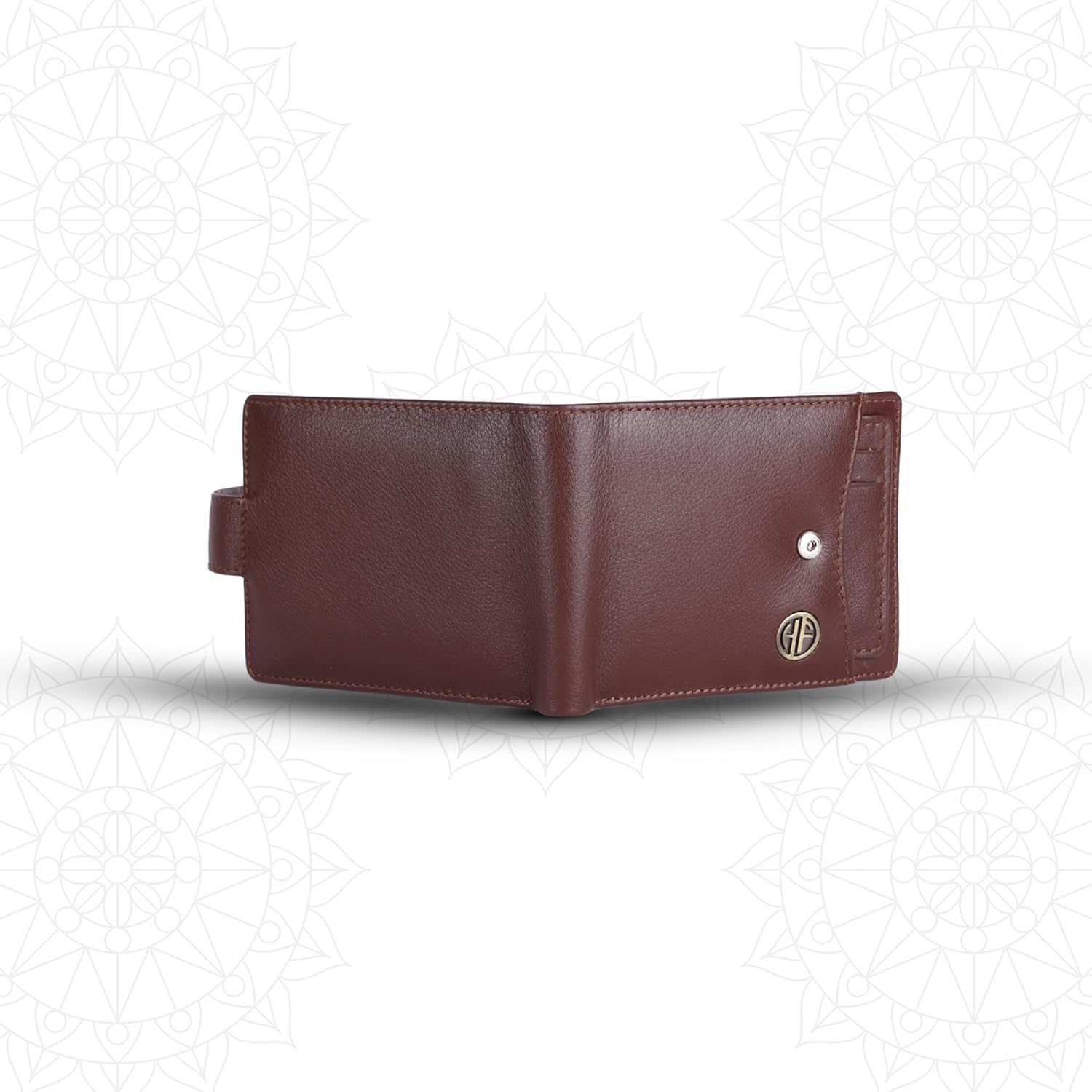 HF Premium Men's Leather Gift Set - Wallet & Belt Combo (Coffee Brown)-2