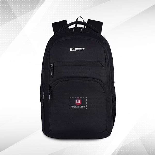 WILDHORN Arezzo Laptop Backpack with Custom Logo (Black)-0