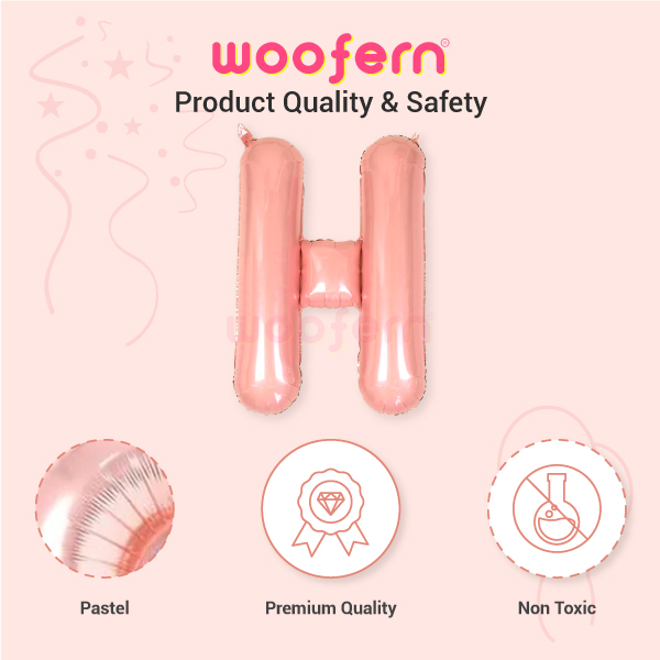 Happy Birthday 13 Pcs Letters Set Foil Balloon (Pink)-4