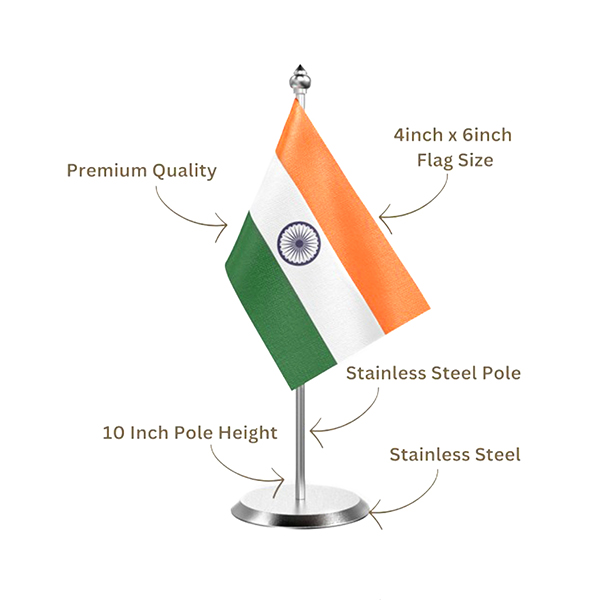 Customizable Single Table Flag with Stand-5