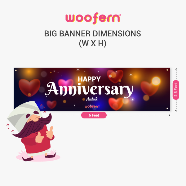 Make Your Anniversary Extra Special - Customized Name Banner-2