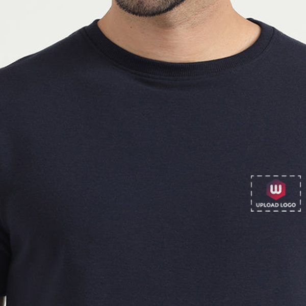 Caslay Sweat Tee (Navy Blue)-3