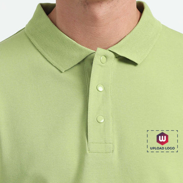 Caslay Organic Polo T-Shirt (Olive Green)-5