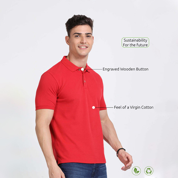 Caslay Polo T-Shirt (Red)-1