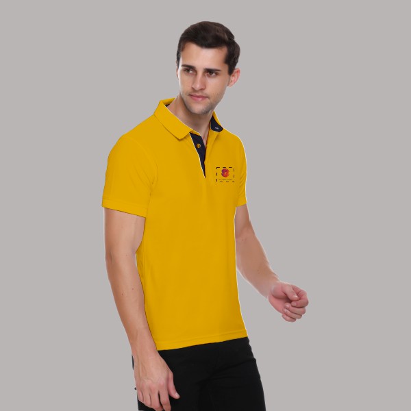 Winbarg Polo T-shirt for Men (Mustard)-2