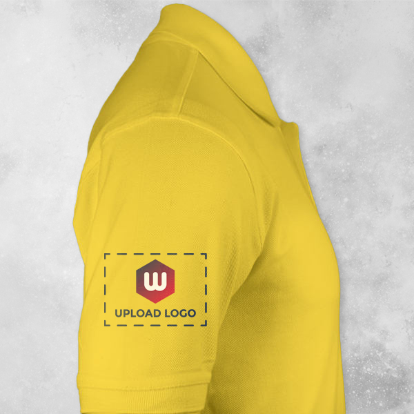 Titlis Polycotton Polo T-shirt for Men Lemon (Yellow) - Custom Logo Left Chest & Right Arm-1