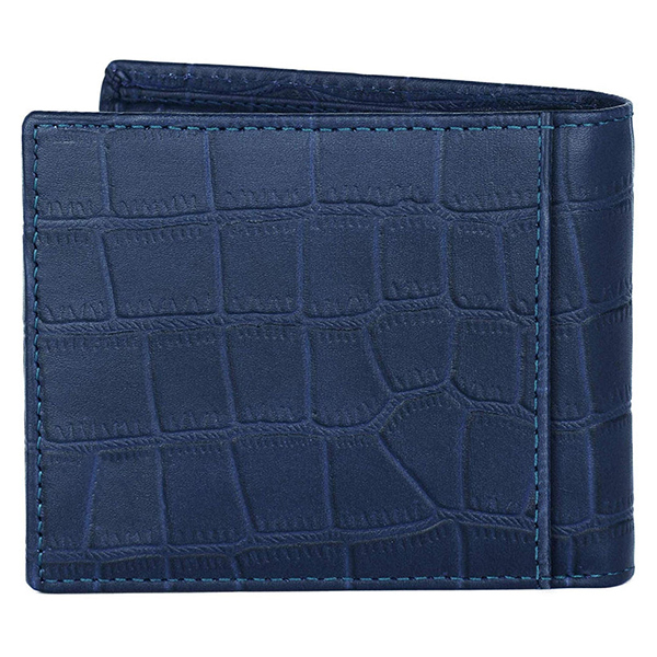 WILDHORN BATSVILLE Leather Wallet & Belt – Premium Gift for Men (Blue Croco)-5
