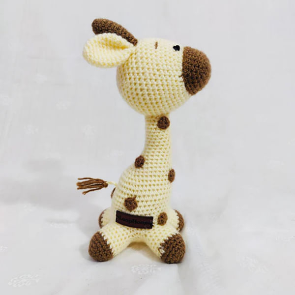 Handcrafted Crochet Baby Giraffe Toy-2