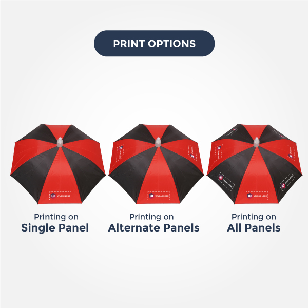 BTBR Straight Promotional Umbrella With Water Stopper - 23x8 Inch-4