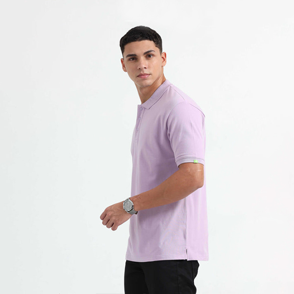 Caslay Organic Polo T-Shirt (Lavender)-1