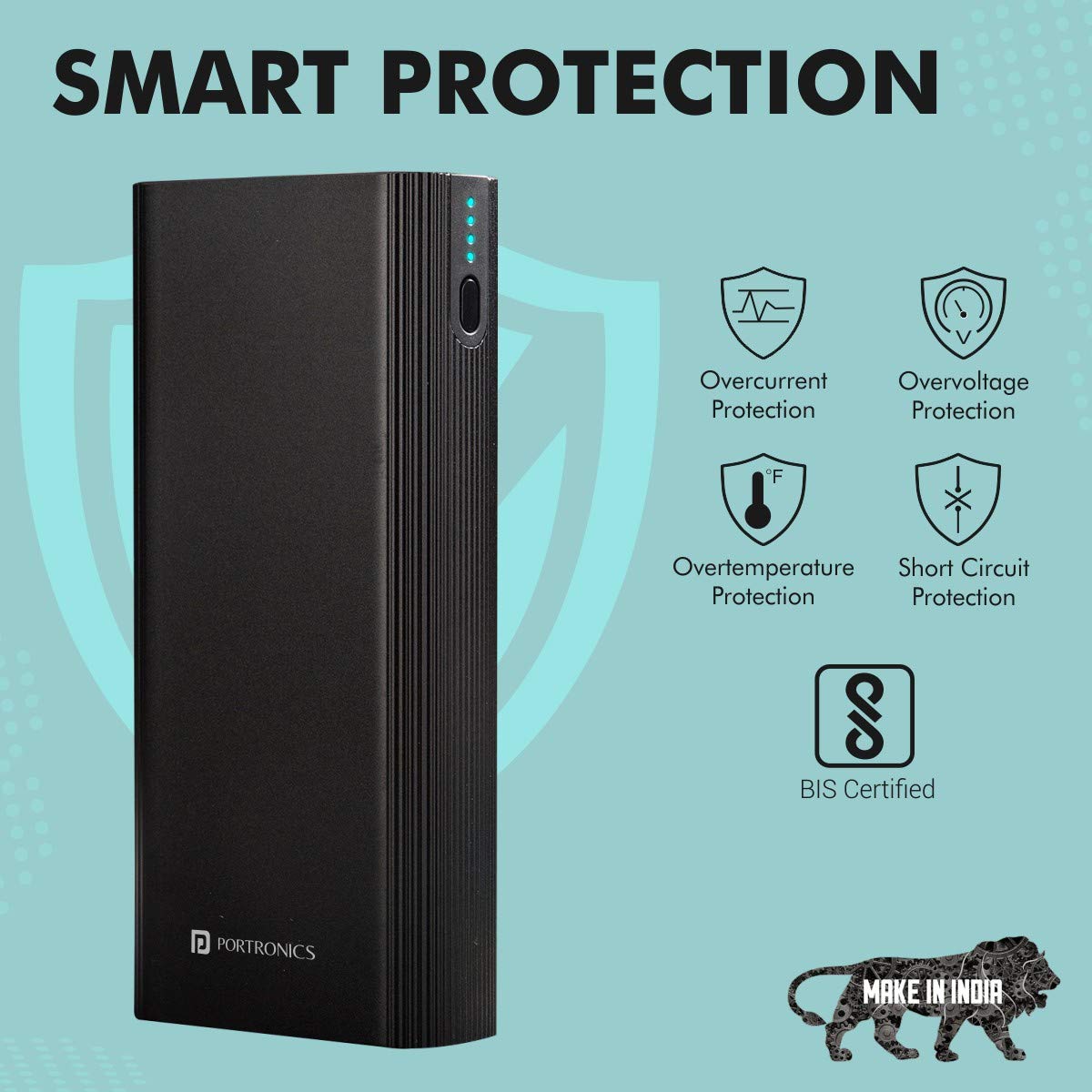 Portronics Power M 20K 20000 mAh Metal Power Bank-7