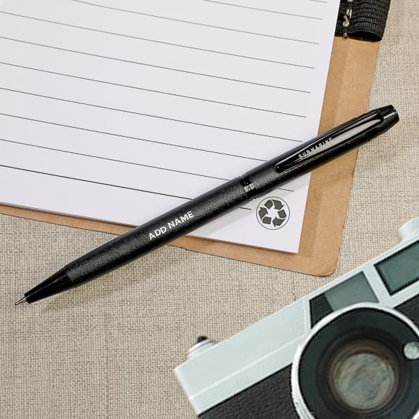 Matte Black Ballpoint Pen - Personalized with Name