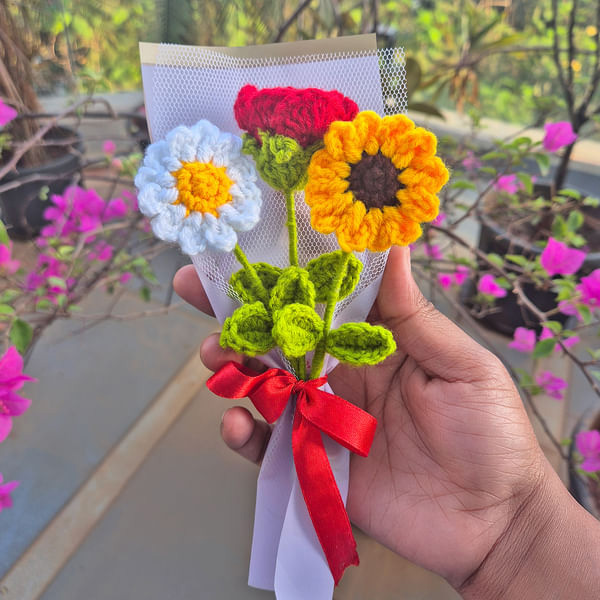 Mix Crochet Flower Bouquet-3