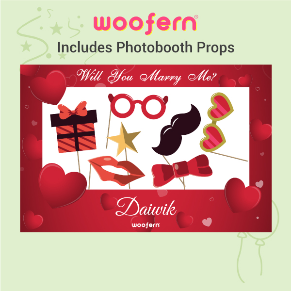 Unique Proposal Photo Booth Frame with Custom Names-3