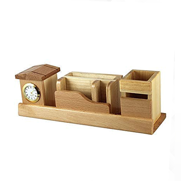 Multifunctional Wooden Desk Organizer-2