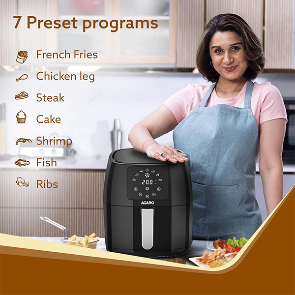 AGARO Sapphire Digital Air Fryer For Home - 4.5L-3
