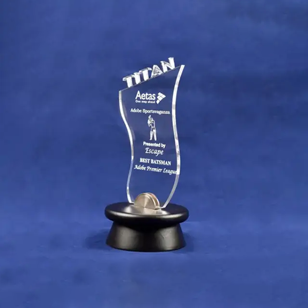 Wave Transparent Acrylic Trophy-2