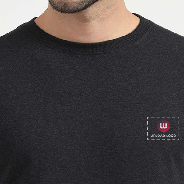 Caslay Sweat Tee (Charcoal Melange)-3