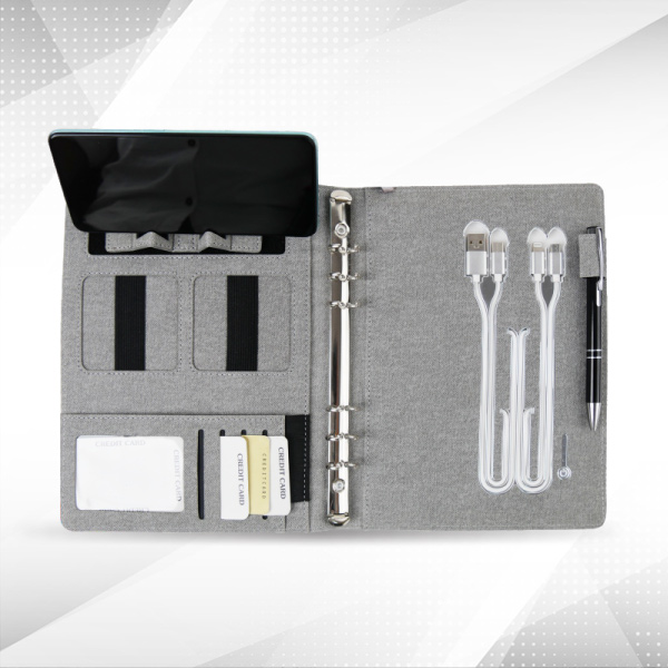 Jasper Power Bank Folder (Grey)-1