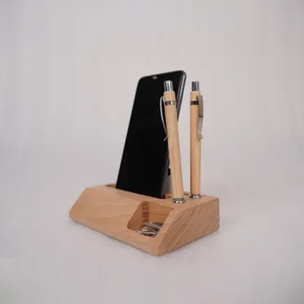 Customized - Wooden Pen & Mobile Holder-1