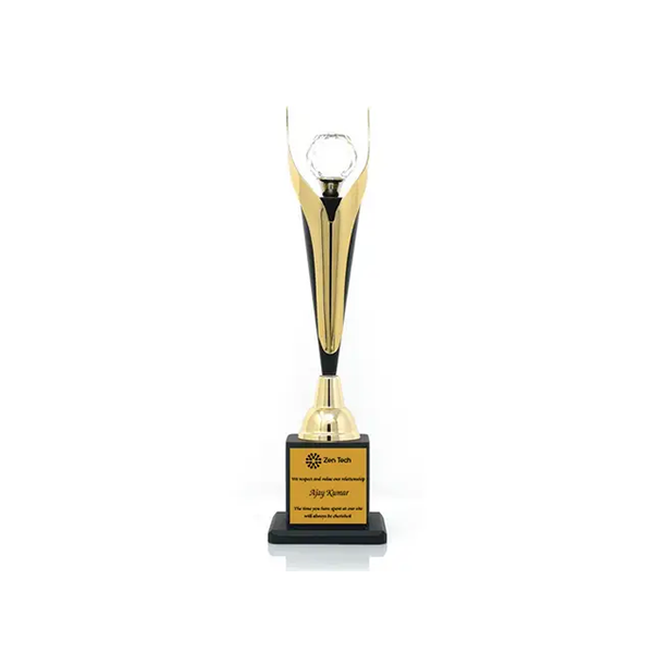 Dazzling Golden Trophy - Highlight Your Achievements in Style-0