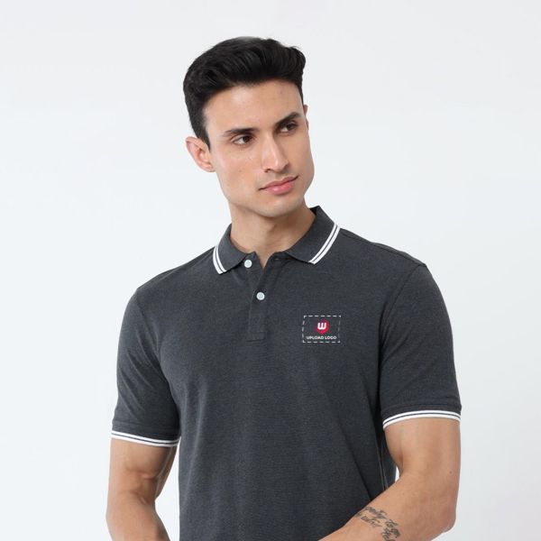 Allen Solly Men’s T-Shirt – Anthra Melange | 100% Cotton | Corporate Gifting