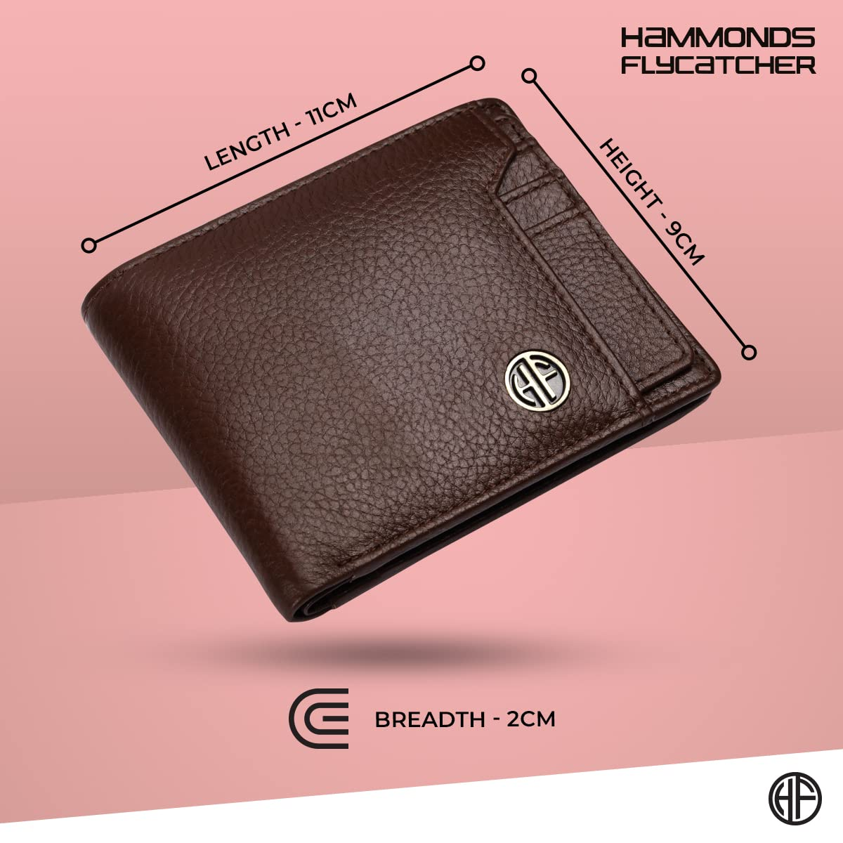 HF Men's Executive Leather Gift Set – Wallet, Keychain & Pen | Premium Corporate Gift (Bronze Brown)-4