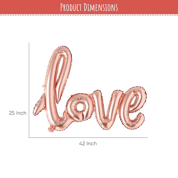 Couples' Love & Heart Foil Balloon Decoration Kit-4