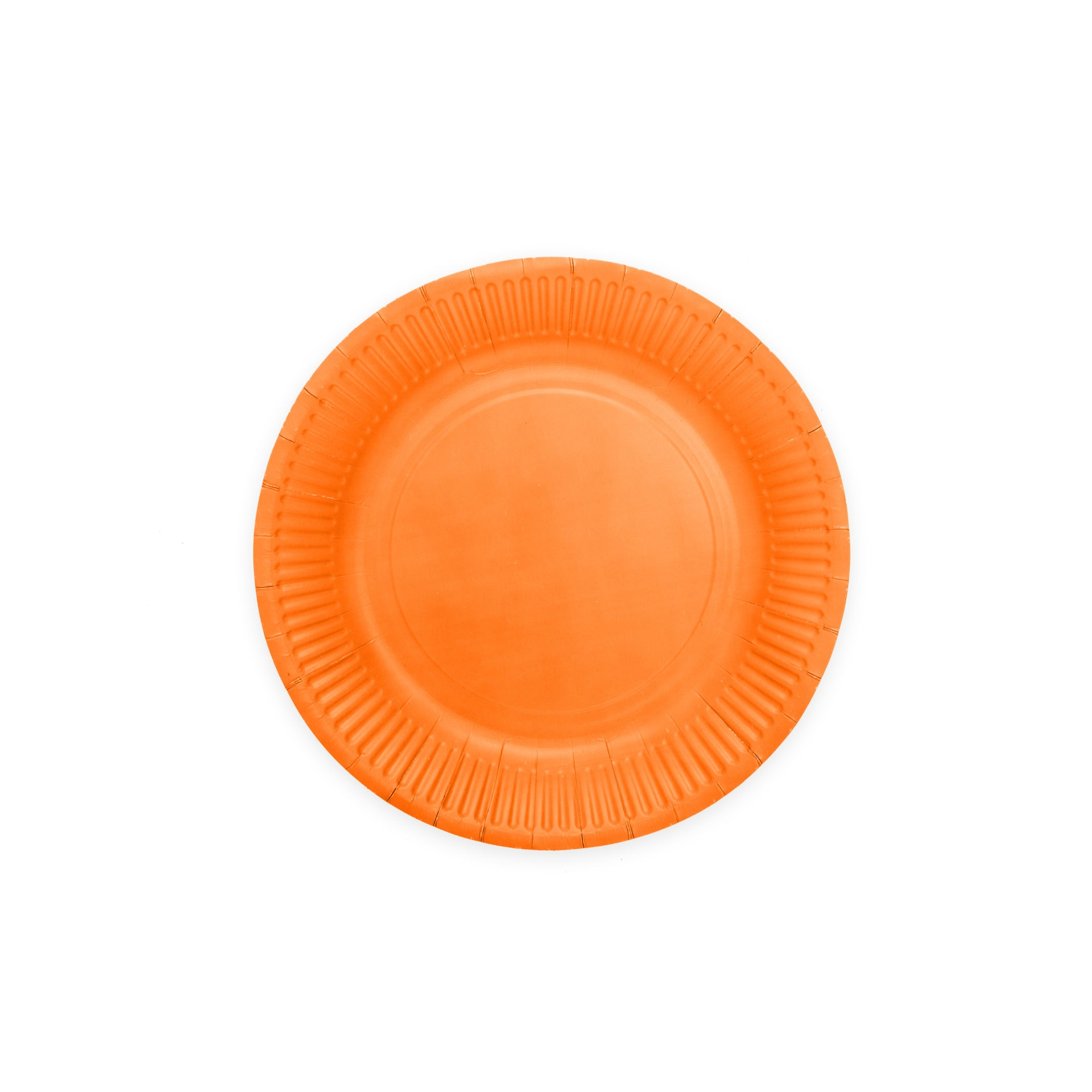 Premium Orange Paper Plates 7 Inches - 8 Pc