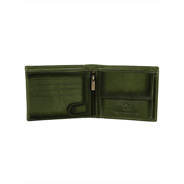 WILDHORN COSTA MESSA Leather Gift Set – Wallet, Keychain & Pen (Forest Green)-5