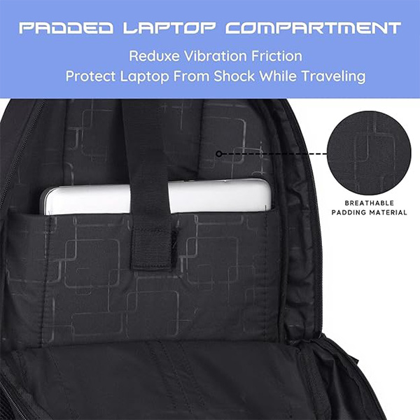 WILDHORN Bahrain Laptop Backpack (Grey & Black )-2