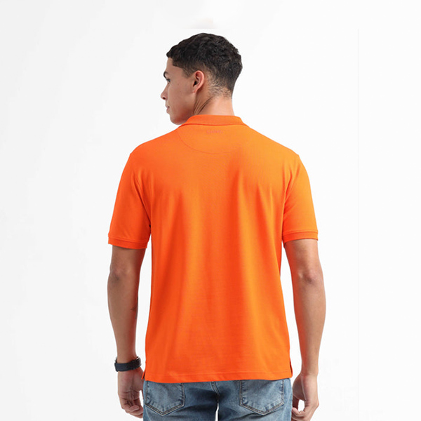 Caslay Organic Polo T-Shirt (Orange)-3