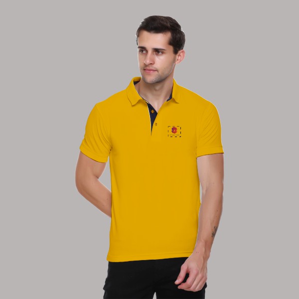 Winbarg Polo T-shirt for Men (Mustard)-0