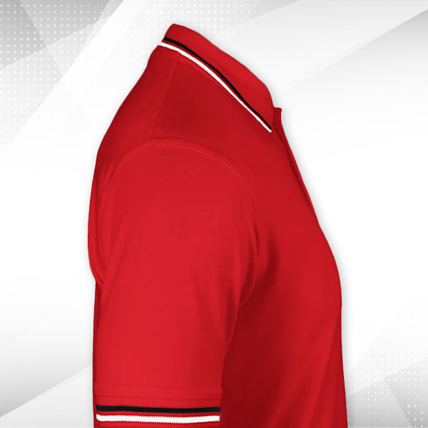 AWG Sport Giza Polo T-shirt for Men Red – Custom Logo Left Chest-2