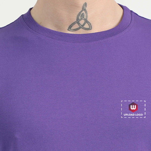 Caslay Organic Crew Neck T-Shirt (Prism Violet)-3