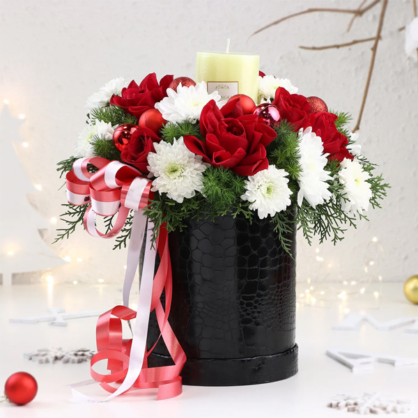 Seasonal Bliss Christmas Floral Box