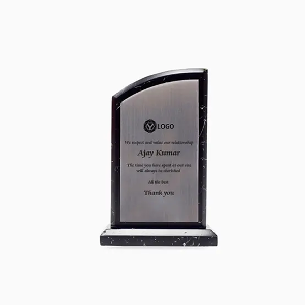 Empyrean Trophy - Classic Wooden Award with Silver Imprint-0