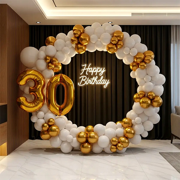 Birthday Balloon Backdrop Decoration