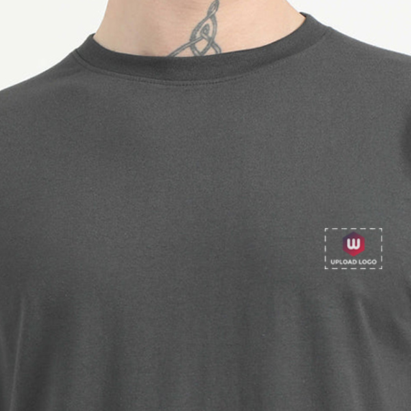 Caslay Organic Crew Neck T-Shirt (Carbon Grey)-3