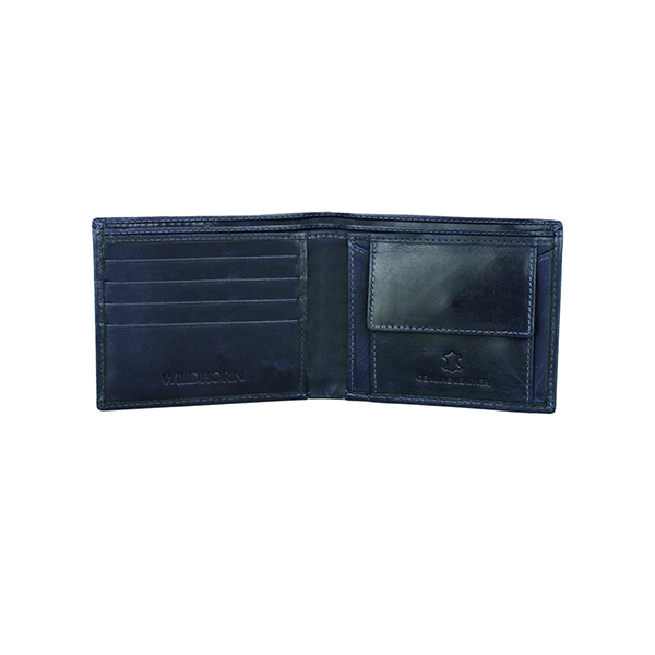 WILDHORN SEYMOUR Leather Wallet & Belt – Premium Gift for Men (Blue Crunch)-3