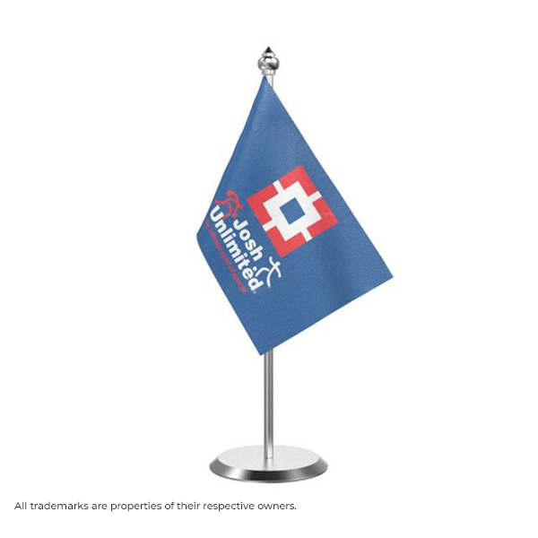 Customizable Single Table Flag with Stand-1